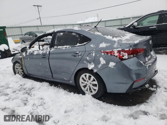 2018 Hyundai Accent SEL with VIN 3KPC24A3XJE020966, listed as a Copart auction lot 81124754 with 0 mi miles and Non Repairable. Bid and sale history available at carsss.com. Image 2.