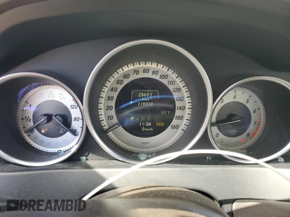 2014 Mercedes-Benz C with VIN WDDGF8AB4EA939462, listed as a Copart auction lot 54179705 with 119,310 mi miles and Salvage Title. Bid and sale history available at carsss.com. Image 9.