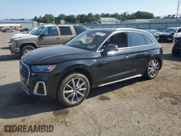 2021 Audi Q5 Premium Plus with VIN WA1E2AFY4M2043666, listed as a Copart auction lot 62084685 with 49,000 mi miles and Salvage title. Bid and sale history available at DreamBid. Image 1.