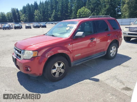 2008 Ford Escape XLT with VIN 1FMCU93128KA72839, listed as a Copart auction lot 63145615 with 202,711 mi miles and Clean title. Bid and sale history available at DreamBid. Image 1.