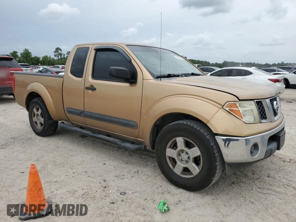 2005 Nissan Frontier SE with VIN 1N6AD06U05C402400, listed as a Copart auction lot 55028935 with 121,827 mi miles and Salvage title. Bid and sale history available at DreamBid. Image 4.