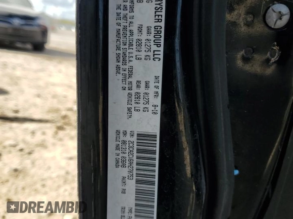 2010 Chrysler 300 with VIN 2C3CA2CV6AH270753, listed as a Copart auction lot 85085654 with 0 mi miles and Salvage Title. Bid and sale history available at carsss.com. Image 12.