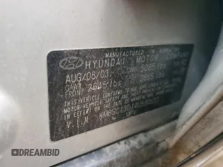 2004 Hyundai Santa Fe GLS with VIN KM8SC13D14U580633, listed as a Copart auction lot 61255995 with 207,212 mi miles and Clean title. Bid and sale history available at DreamBid. Image 12.
