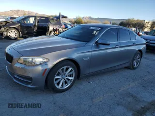 2014 BMW 5 Series 528i with VIN WBA5A5C53ED509682, listed as a Copart auction lot 46448505 with 141,947 mi miles and Salvage Title. Bid and sale history available at carsss.com. Image 1.