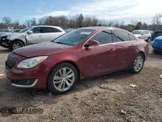 2016 Buick Regal Premium II with VIN 2G4GS5GX5G9141411, listed as a Copart auction lot 49589285 with 142,935 mi miles and Salvage Title. Bid and sale history available at carsss.com. Image 1.