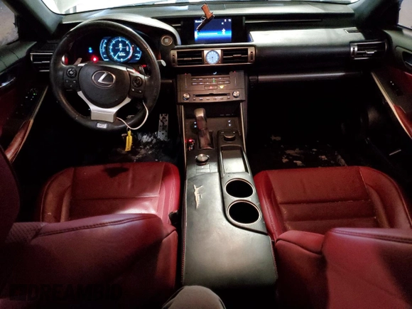 2015 Lexus IS 250 with VIN JTHBF1D24F5048491, listed as a Copart auction lot 45136665 with 129,221 mi miles and Salvage Title. Bid and sale history available at DreamBid. Image 8.