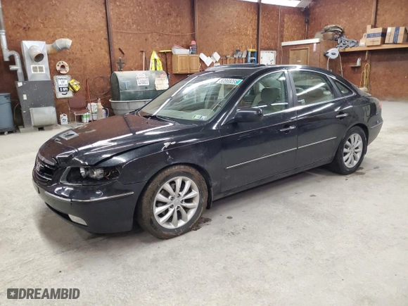 2006 Hyundai Azera SE with VIN KMHFC46F56A130424, listed as a Copart auction lot 53568095 with 183,797 mi miles and Salvage Title. Bid and sale history available at carsss.com. Image 1.