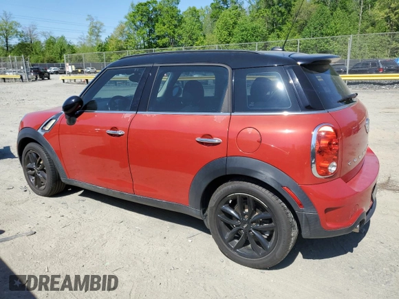 2014 MINI Countryman S with VIN WMWZC3C54EWP25321, listed as a Copart auction lot 54898515 with 48,530 mi miles and Salvage Title. Bid and sale history available at DreamBid. Image 2.