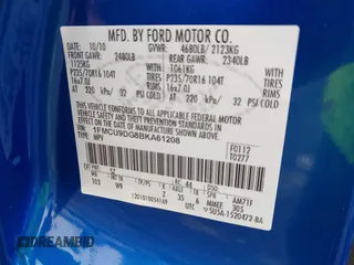 2011 Ford Escape XLT with VIN 1FMCU9DG8BKA61208, listed as a IAAI auction lot 42513500 with 86,802 mi miles and . Bid and sale history available at DreamBid. Image 9.