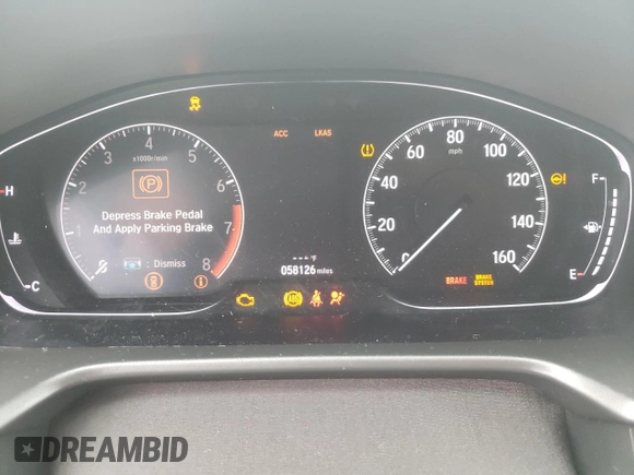 2018 Honda Accord Sedan Sport 1.5T with VIN 1HGCV1F39JA137747, listed as a Copart auction lot 57206083 with 58,126 mi miles and Salvage Title. Bid and sale history available at carsss.com. Image 9.