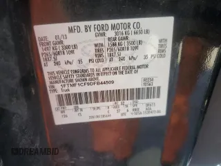 2013 Ford F-150 XL with VIN 1FTMF1CF9DFB44509, listed as a Copart auction lot 85243904 with 121,427 mi miles and Salvage title. Bid and sale history available at DreamBid. Image 12.