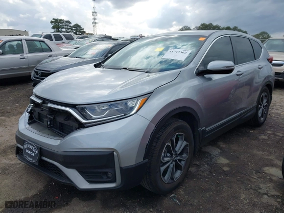 2020 Honda CR-V EX-L with VIN 7FARW1H81LE022024, listed as a IAAI auction lot 41717302 with 59,287 mi miles. Bid and sale history available at carsss.com. Image 2.