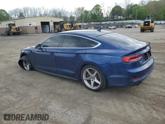 2018 Audi A5 Sportback Premium Plus with VIN WAUENCF5XJA098796, listed as a Copart auction lot 51965514 with 79,245 mi miles and . Bid and sale history available at DreamBid. Image 2.