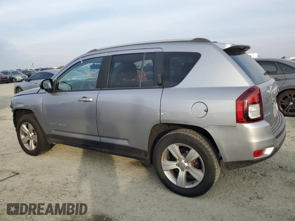 2017 Jeep Compass 75th Anniversary Edition with VIN 1C4NJDBB8HD142898, listed as a Copart auction lot 83481844 with 106,809 mi miles and Salvage Title. Bid and sale history available at carsss.com. Image 2.