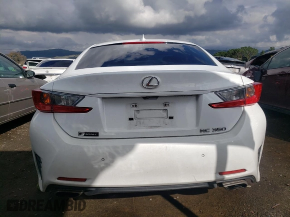 2015 Lexus RC 350 F Sport with VIN JTHHE5BC2F5009432, listed as a Copart auction lot 41744414 with 74,482 mi miles and . Bid and sale history available at DreamBid. Image 6.