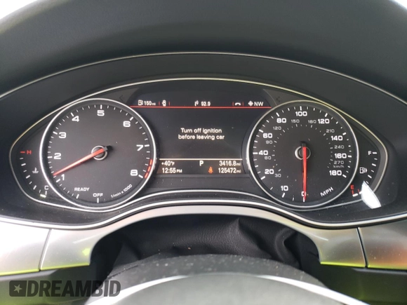 2016 Audi A7 3.0 Premium Plus with VIN WAUWGAFC5GN013320, listed as a Copart auction lot 78969043 with 125,472 mi miles. Bid and sale history available at carsss.com. Image 9.