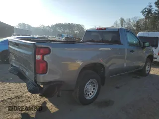 2024 Chevrolet Silverado 1500 Work Truck with VIN 3GCNAAED5RG132104, listed as a Copart auction lot 48496565 with 17 mi miles and Salvage Title. Bid and sale history available at carsss.com. Image 3.