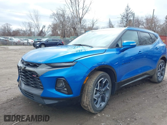 2021 Chevrolet Blazer RS with VIN 3GNKBERS7MS533053, listed as a IAAI auction lot 41931579 with 65,053 mi miles and . Bid and sale history available at DreamBid. Image 2.