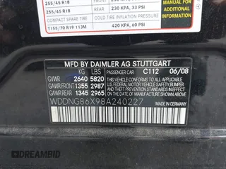 2008 Mercedes-Benz S 550 with VIN WDDNG86X98A240227, listed as a IAAI auction lot 41783980 with 155,929 mi miles and . Bid and sale history available at DreamBid. Image 9.