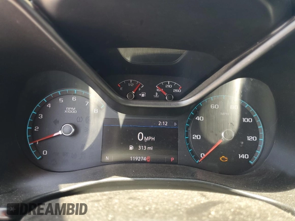 2019 Chevrolet Colorado 2WD LT with VIN 1GCGSCEN1K1264596, listed as a Copart auction lot 53326645 with 119,274 mi miles and Salvage Title. Bid and sale history available at DreamBid. Image 9.