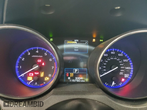 2017 Subaru Outback Touring with VIN 4S4BSETCXH3246338, listed as a Copart auction lot 60991925 with 115,750 mi miles and Clean title. Bid and sale history available at DreamBid. Image 9.