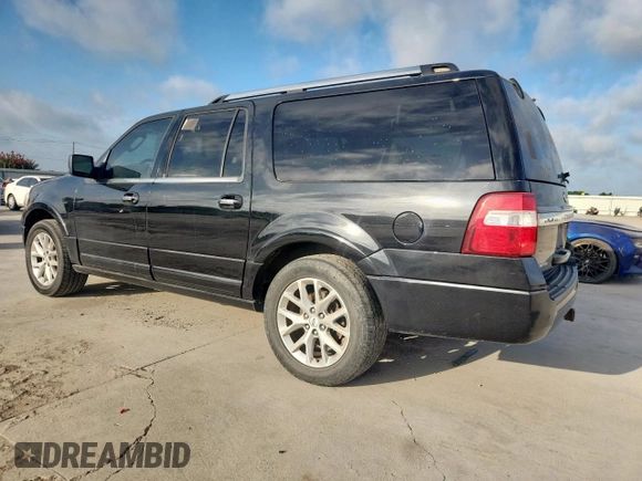 2015 Ford Expedition Max Limited with VIN 1FMJK1KT6FEF47356, listed as a Copart auction lot 65705205 with 186,591 mi miles and Clean title. Bid and sale history available at DreamBid. Image 2.
