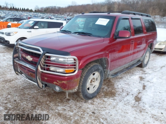 2005 Chevrolet Suburban Z71 with VIN 3GNFK16Z55G210040, listed as a IAAI auction lot 41431533 with 195,819 mi miles. Bid and sale history available at carsss.com. Image 2.