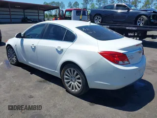 2011 Buick Regal CXL RL6 with VIN W04GU5GC4B1034384, listed as a IAAI auction lot 42053618 with 1 mi miles. Bid and sale history available at carsss.com. Image 3.