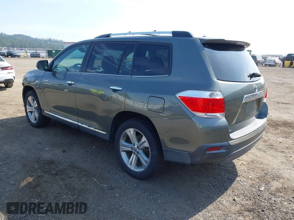 2012 Toyota Highlander Limited with VIN 5TDYK3EH8CS061076, listed as a IAAI auction lot 42499863 with 168,086 mi miles and . Bid and sale history available at DreamBid. Image 3.