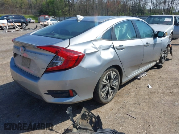 2017 Honda Civic Sedan EX-T with VIN 19XFC1F30HE013214, listed as a IAAI auction lot 41931716 with 185,215 mi miles. Bid and sale history available at carsss.com. Image 4.