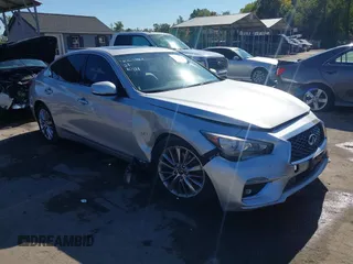 2020 Infiniti Q50 Luxe with VIN JN1EV7AR6LM256477, listed as a IAAI auction lot 40631166 with 89,908 mi miles and . Bid and sale history available at DreamBid. Image 1.