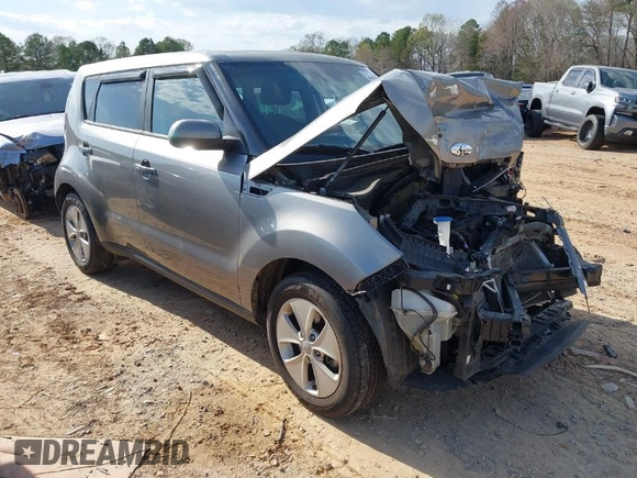 2016 Kia Soul with VIN KNDJN2A27G7400446, listed as a IAAI auction lot 41879898 with 106,903 mi miles. Bid and sale history available at carsss.com. Image 1.