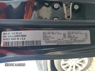 2021 Jeep Cherokee Latitude с VIN 1C4PJLCB4MD189342, выставлен на аукционе Copart как лот 57910915 с пробегом 66 487 миль миль и Списание • Salvage title. История ставок и продаж доступна на DreamBid. Изображение 12.