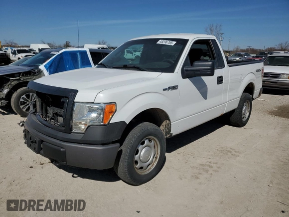 2013 Ford F-150 XL with VIN 1FTMF1EM0DKF06830, listed as a Copart auction lot 48296765 with 160,430 mi miles and Salvage title. Bid and sale history available at DreamBid. Image 1.