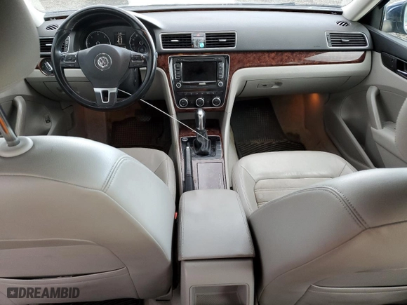 2012 Volkswagen Passat TDI SEL Premium with VIN 1VWCN7A32CC056957, listed as a Copart auction lot 44743885 with 259,063 mi miles and Salvage Title. Bid and sale history available at carsss.com. Image 8.