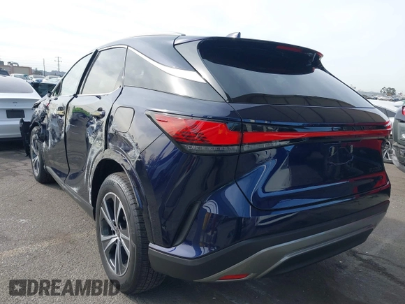 2025 Lexus RX with VIN JTJCHMAA2S2022218, listed as a IAAI auction lot 41397962 with 1,185 mi miles. Bid and sale history available at carsss.com. Image 3.