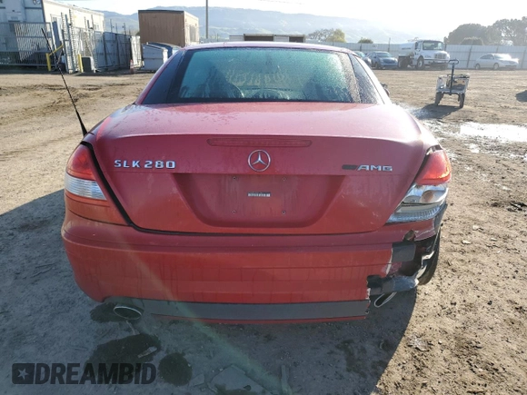 2006 Mercedes-Benz SLK 280 с VIN WDBWK54F86F123663, выставлен на аукционе Copart как лот 49742365 с пробегом 207 744 миль миль и Списание • Salvage title. История ставок и продаж доступна на DreamBid. Изображение 6.