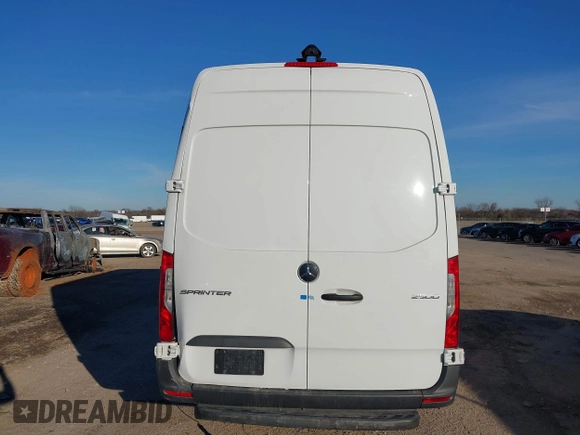 2023 Mercedes-Benz Sprinter Cargo with VIN W1Y4NCHYXPT153665, listed as a IAAI auction lot 41322090 with 203,587 mi miles and . Bid and sale history available at carsss.com. Image 16.