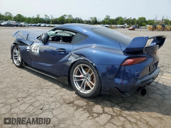 2020 Toyota Supra 3.0 с VIN WZ1DB4C09LW026212, выставлен на аукционе Copart как лот 59109685 с пробегом 74 041 миль миль и Списание • Salvage title. История ставок и продаж доступна на DreamBid. Изображение 2.