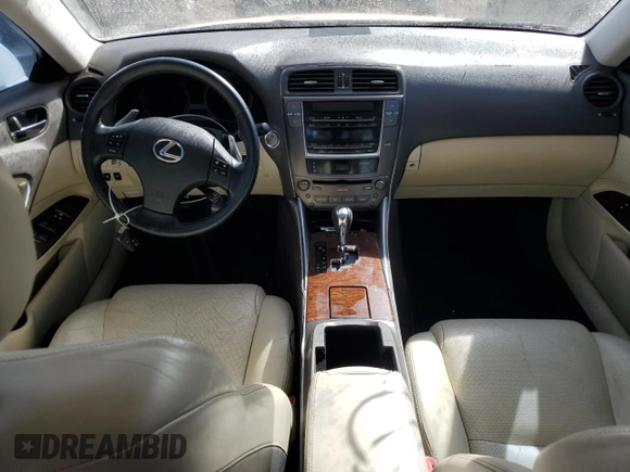 2010 Lexus IS 250 with VIN JTHBF5C20A2096136, listed as a Copart auction lot 44631955 with 118,006 mi miles and Salvage Title. Bid and sale history available at carsss.com. Image 8.