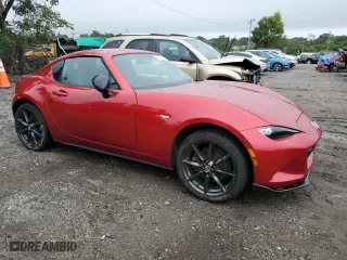 2017 Mazda MX-5 Miata RF Club with VIN JM1NDAL78H0100223, listed as a Copart auction lot 72740574 with 37,653 mi miles and Salvage Title. Bid and sale history available at carsss.com. Image 4.