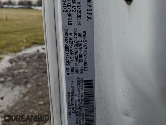 2018 Ram ProMaster City Cargo Van Tradesman with VIN ZFBERFAB5J6J63033, listed as a Copart auction lot 49793255 with 81,614 mi miles and Salvage Title. Bid and sale history available at carsss.com. Image 13.