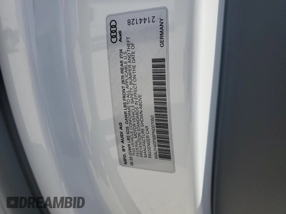 2023 Audi S5 Premium Plus z VIN WAUY4GF58PN007050, wystawiony jako Copart lot #75691014 z przebiegiem 388 mil mil oraz Nie do naprawy. Historia ofert i sprzedaży dostępna na DreamBid. Obrazek 12.