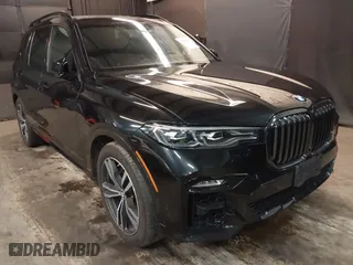 2022 BMW X7 xDrive40i with VIN 5UXCW2C08N9L04696, listed as a IAAI auction lot 41207847 with 44,986 mi miles. Bid and sale history available at carsss.com. Image 1.