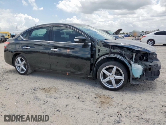 2014 Nissan Sentra SV with VIN 3N1AB7AP0EY203618, listed as a Copart auction lot 59439105 with 77,486 mi miles and Salvage title. Bid and sale history available at DreamBid. Image 4.