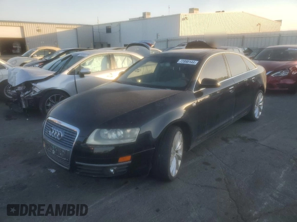 2007 Audi A6 3.2L with VIN WAUDH74FX7N072674, listed as a Copart auction lot 72898144 with 118,317 mi miles and Clean Title. Bid and sale history available at carsss.com. Image 1.