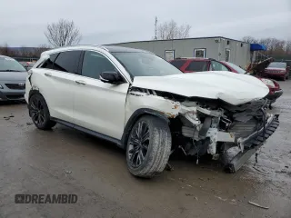 2020 Infiniti QX50 LUXE with VIN 3PCAJ5M33LF110064, listed as a Copart auction lot 73375252 with 17,188 mi miles. Bid and sale history available at carsss.com. Image 4.