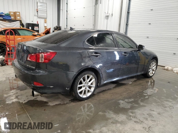 2011 Lexus IS 350 with VIN JTHCE5C28B5000227, listed as a Copart auction lot 46902595 with 109,838 mi miles and Clean title. Bid and sale history available at DreamBid. Image 3.