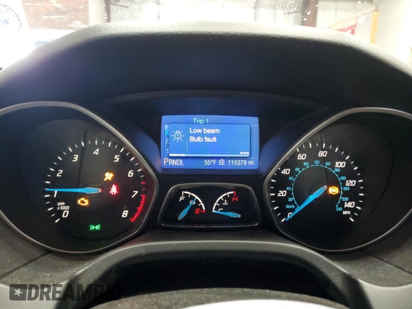 2013 Ford Focus SE with VIN 1FADP3F21DL242264, listed as a Copart auction lot 53235345 with 115,379 mi miles and Salvage Title. Bid and sale history available at carsss.com. Image 9.