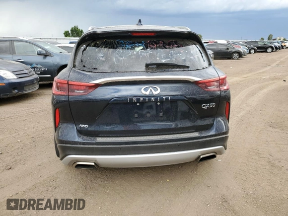 2021 Infiniti QX50 SENSORY with VIN 3PCAJ5CB8MF113455, listed as a Copart auction lot 66349874 with 32,667 mi miles and Salvage Title. Bid and sale history available at carsss.com. Image 6.